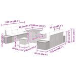 Casa si Gradina - Gradina si terasa - Mobilier exterior - Canapele si fotolii gradina - Set de canapele pentru gradina 9 pcs Bej, crem 80 x 80 x 71 cm - Infinity.ro
