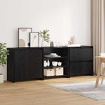Casa si Gradina - Mobilier - Comode si corpuri - Comode - Bufet 3 pcs Stejar negru 70 x 41 x 75 cm Lemn compozit - Infinity.ro