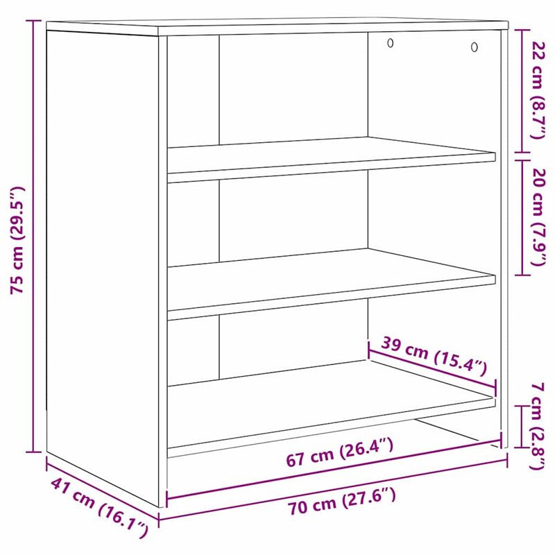 Casa si Gradina - Mobilier - Comode si corpuri - Comode - Bufet 3 pcs Stejar negru 70 x 41 x 75 cm Lemn compozit - Infinity.ro