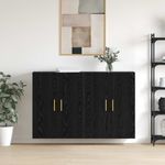 Casa si Gradina - Mobilier - Comode si corpuri - Comode - Mobilier cu Montaj pe Perete 2 pcs Stejar negru - Infinity.ro