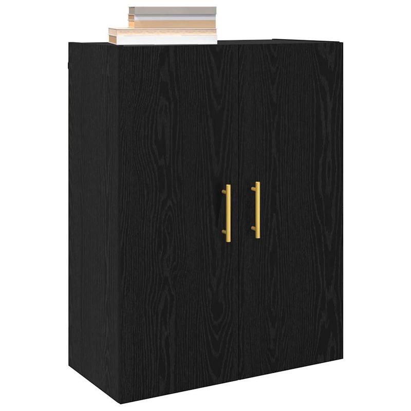 Casa si Gradina - Mobilier - Comode si corpuri - Comode - Mobilier cu Montaj pe Perete 2 pcs Stejar negru - Infinity.ro