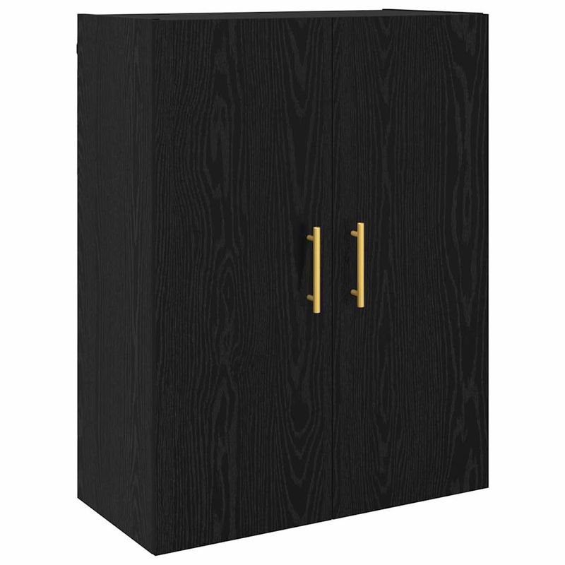Casa si Gradina - Mobilier - Comode si corpuri - Comode - Mobilier cu Montaj pe Perete 2 pcs Stejar negru - Infinity.ro