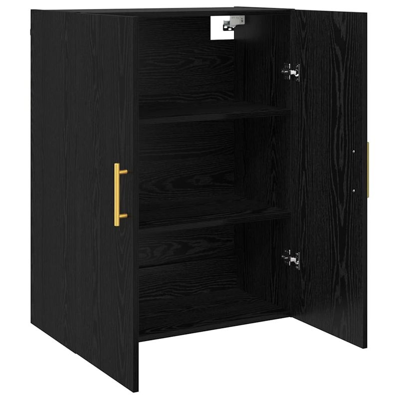 Casa si Gradina - Mobilier - Comode si corpuri - Comode - Mobilier cu Montaj pe Perete 2 pcs Stejar negru - Infinity.ro