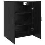 Casa si Gradina - Mobilier - Comode si corpuri - Comode - Mobilier cu Montaj pe Perete 2 pcs Stejar negru - Infinity.ro