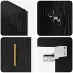 Casa si Gradina - Mobilier - Comode si corpuri - Comode - Mobilier cu Montaj pe Perete 2 pcs Stejar negru - Infinity.ro