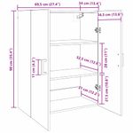 Casa si Gradina - Mobilier - Comode si corpuri - Comode - Mobilier cu Montaj pe Perete 2 pcs Stejar negru - Infinity.ro