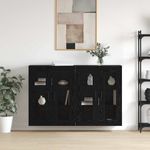 Casa si Gradina - Mobilier - Comode si corpuri - Comode - Mobilier cu Montaj pe Perete 2 pcs Stejar negru - Infinity.ro
