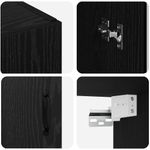 Casa si Gradina - Mobilier - Comode si corpuri - Comode - Mobilier cu Montaj pe Perete 2 pcs Stejar negru - Infinity.ro
