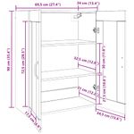 Casa si Gradina - Mobilier - Comode si corpuri - Comode - Mobilier cu Montaj pe Perete 2 pcs Stejar negru - Infinity.ro