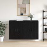 Casa si Gradina - Mobilier - Comode si corpuri - Comode - Mobilier cu Montaj pe Perete 2 pcs Stejar negru - Infinity.ro