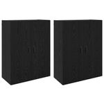 Casa si Gradina - Mobilier - Comode si corpuri - Comode - Mobilier cu Montaj pe Perete 2 pcs Stejar negru - Infinity.ro