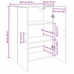 Casa si Gradina - Mobilier - Comode si corpuri - Comode - Mobilier cu Montaj pe Perete 2 pcs Stejar negru - Infinity.ro
