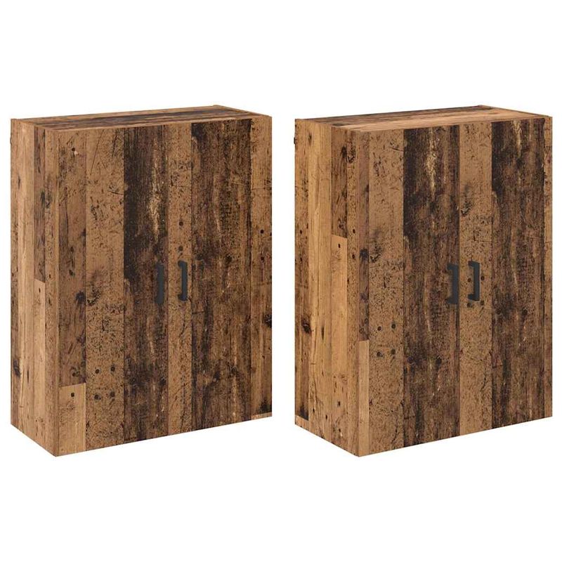 Casa si Gradina - Mobilier - Comode si corpuri - Comode - Mobilier cu Montaj pe Perete 2 pcs Lemn vechi 69.5 x 34 x 90 cm - Infinity.ro