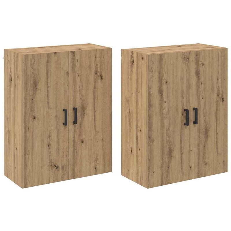 Casa si Gradina - Mobilier - Comode si corpuri - Comode - Mobilier cu Montaj pe Perete 2 pcs stejar artizanal - Infinity.ro