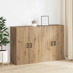 Casa si Gradina - Mobilier - Comode si corpuri - Comode - Mobilier cu Montaj pe Perete 2 pcs stejar artizanal - Infinity.ro