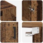 Casa si Gradina - Mobilier - Comode si corpuri - Comode - Mobilier cu Montaj pe Perete 2 pcs Lemn vechi 69.5 x 34 x 90 cm - Infinity.ro