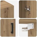 Casa si Gradina - Mobilier - Comode si corpuri - Comode - Mobilier cu Montaj pe Perete 2 pcs stejar artizanal - Infinity.ro