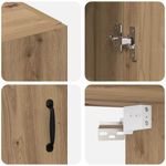Casa si Gradina - Mobilier - Comode si corpuri - Comode - Mobilier cu Montaj pe Perete 2 pcs stejar artizanal - Infinity.ro