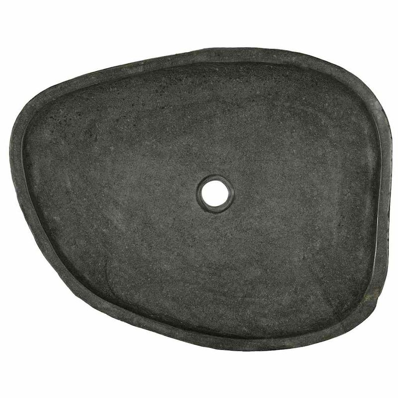 Casa si Gradina - Sanitare - Lavoar baie si accesorii - Lavoare si piedestale - Chiuveta Gri (55-65) x (40-50) x 6 cm Piatra de Rau - Infinity.ro