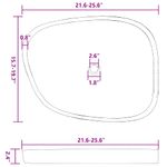 Casa si Gradina - Sanitare - Lavoar baie si accesorii - Lavoare si piedestale - Chiuveta Gri (55-65) x (40-50) x 6 cm Piatra de Rau - Infinity.ro