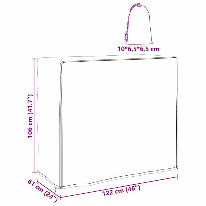 Casa si Gradina - Textile si covoare - Huse pentru mobilier - Husa pentru mobilier de exterior Negru material 210D - Infinity.ro