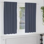 Casa si Gradina - Textile si covoare - Perdele si draperii - Perdele - Perdele cu perdele 2 pcs Antracit Poliester - Infinity.ro