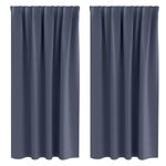 Casa si Gradina - Textile si covoare - Perdele si draperii - Perdele - Perdele cu perdele 2 pcs Antracit Poliester - Infinity.ro