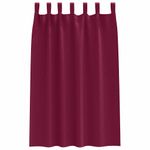 Casa si Gradina - Textile si covoare - Perdele si draperii - Perdele - Perdele cu perdele 2 pcs bordo Poliester - Infinity.ro