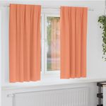 Casa si Gradina - Textile si covoare - Perdele si draperii - Perdele - Perdele cu perdele 2 pcs Terracota Poliester - Infinity.ro