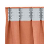 Casa si Gradina - Textile si covoare - Perdele si draperii - Perdele - Perdele cu perdele 2 pcs Terracota Poliester - Infinity.ro