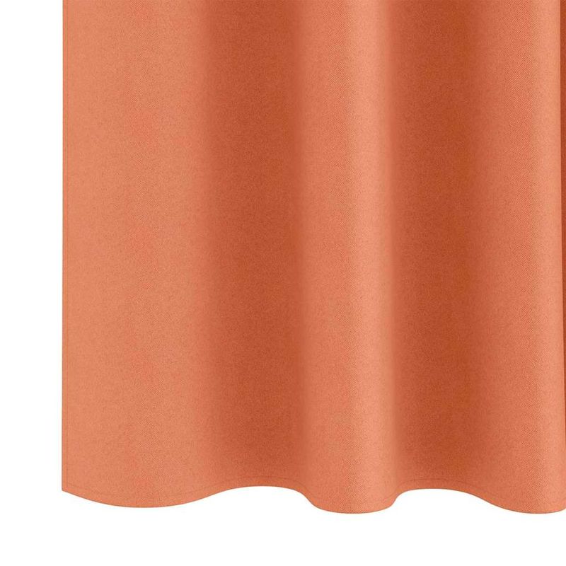 Casa si Gradina - Textile si covoare - Perdele si draperii - Perdele - Perdele cu perdele 2 pcs Terracota Poliester - Infinity.ro