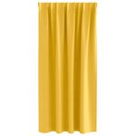Casa si Gradina - Textile si covoare - Perdele si draperii - Perdele - Perdele cu perdele 2 pcs galben mustar Poliester - Infinity.ro