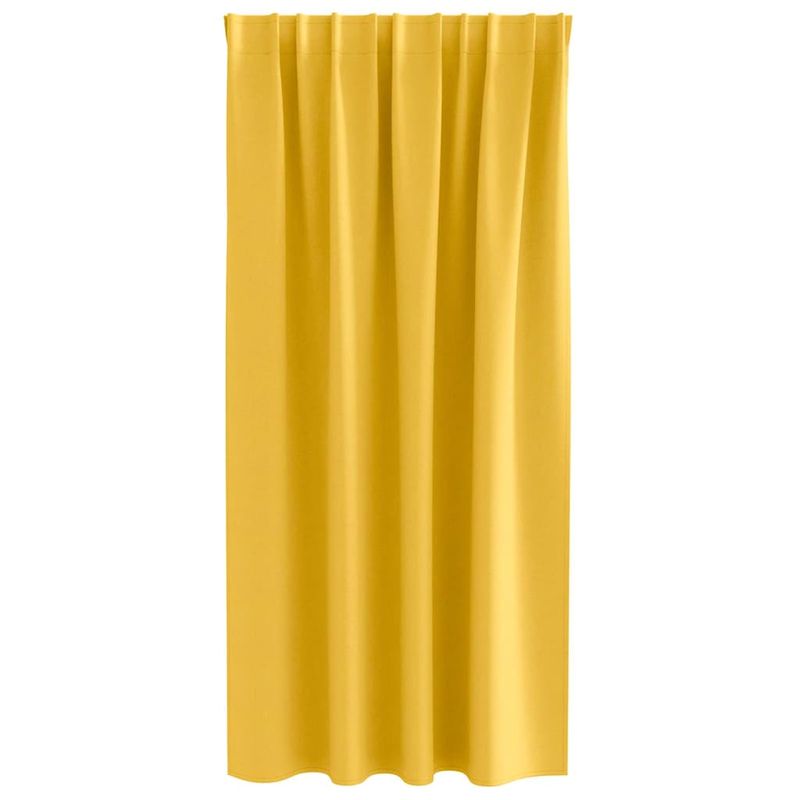 Casa si Gradina - Textile si covoare - Perdele si draperii - Perdele - Perdele cu perdele 2 pcs galben mustar Poliester - Infinity.ro