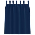 Casa si Gradina - Textile si covoare - Perdele si draperii - Perdele - Perdele cu perdele 2 pcs Albastru inchis Poliester - Infinity.ro
