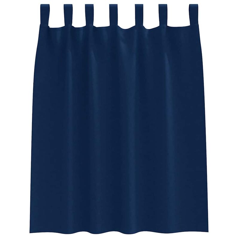 Casa si Gradina - Textile si covoare - Perdele si draperii - Perdele - Perdele cu perdele 2 pcs Albastru inchis Poliester - Infinity.ro