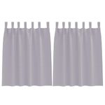 Casa si Gradina - Textile si covoare - Perdele si draperii - Perdele - Perdele cu perdele 2 pcs Gri metalic Poliester - Infinity.ro