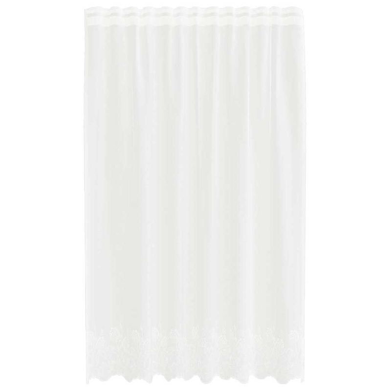 Casa si Gradina - Textile si covoare - Perdele si draperii - Perdele - Perdele cu perdele Alb 150 x 140 cm Poliester - Infinity.ro