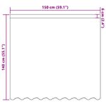 Casa si Gradina - Textile si covoare - Perdele si draperii - Perdele - Perdele cu perdele Alb 150 x 140 cm Poliester - Infinity.ro