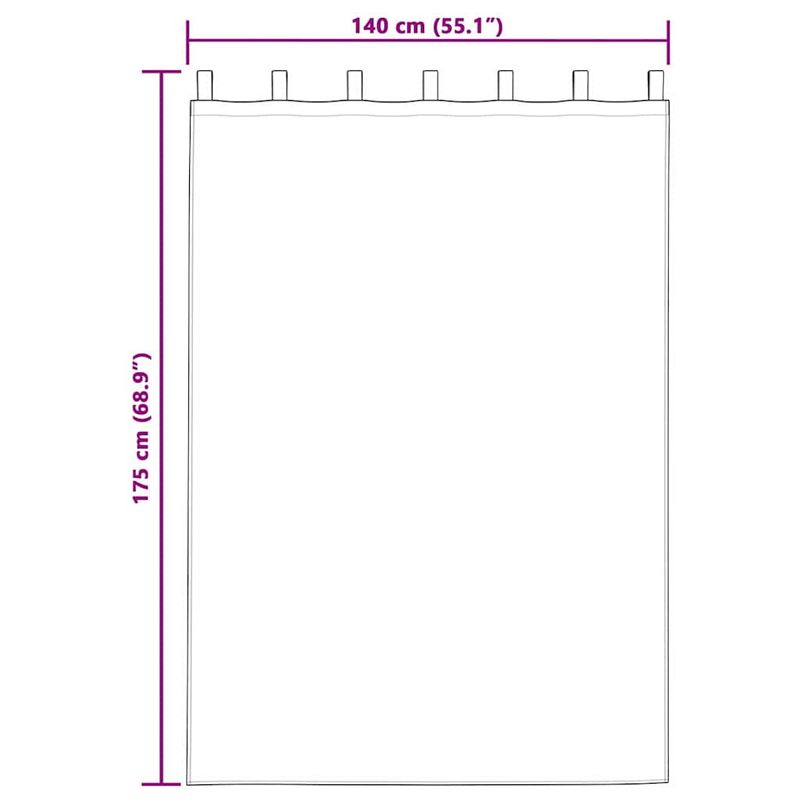 Casa si Gradina - Textile si covoare - Perdele si draperii - Perdele - Perdele cu perdele 2 pcs Roz intens Poliester - Infinity.ro