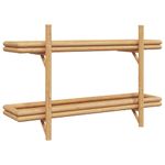 Casa si Gradina - Mobilier - Biblioteci si rafturi - Rafturi - Polita cu raft Pe perete Maro 100 x 26 x 60 cm Bambus - Infinity.ro