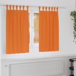 Casa si Gradina - Textile si covoare - Perdele si draperii - Perdele - Perdele cu perdele 2 pcs Portocaliu intens Poliester - Infinity.ro