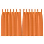 Casa si Gradina - Textile si covoare - Perdele si draperii - Perdele - Perdele cu perdele 2 pcs Portocaliu intens Poliester - Infinity.ro