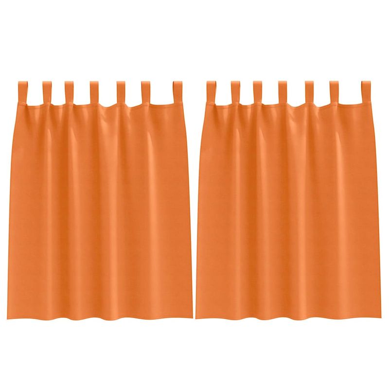 Casa si Gradina - Textile si covoare - Perdele si draperii - Perdele - Perdele cu perdele 2 pcs Portocaliu intens Poliester - Infinity.ro