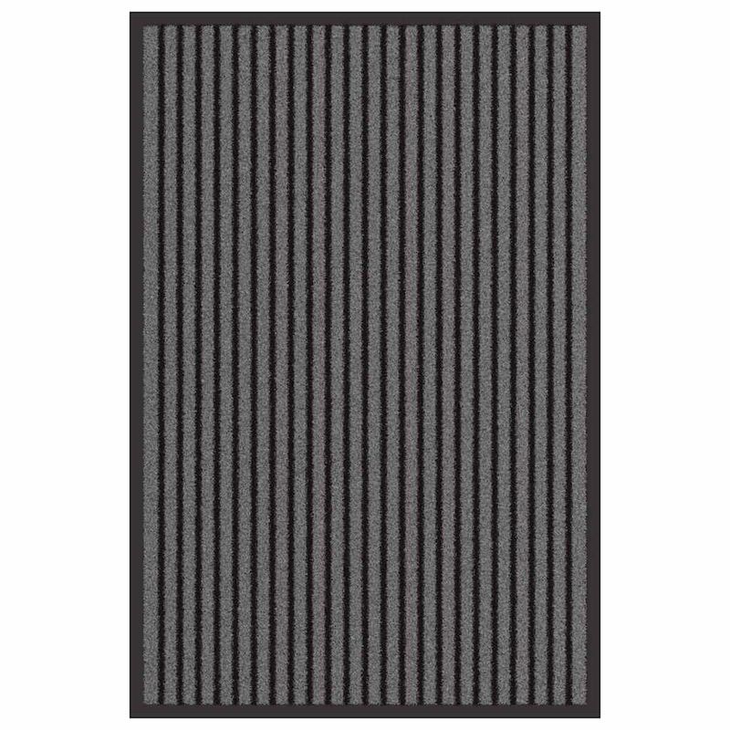 Casa si Gradina - Textile si covoare - Covoare - Covorase intrare - Covoras de intrare Negru si Gri 60 x 90 cm Polipropilena, PVC - Infinity.ro