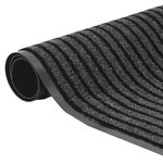 Casa si Gradina - Textile si covoare - Covoare - Covorase intrare - Covoras de intrare Negru si Gri 60 x 90 cm Polipropilena, PVC - Infinity.ro
