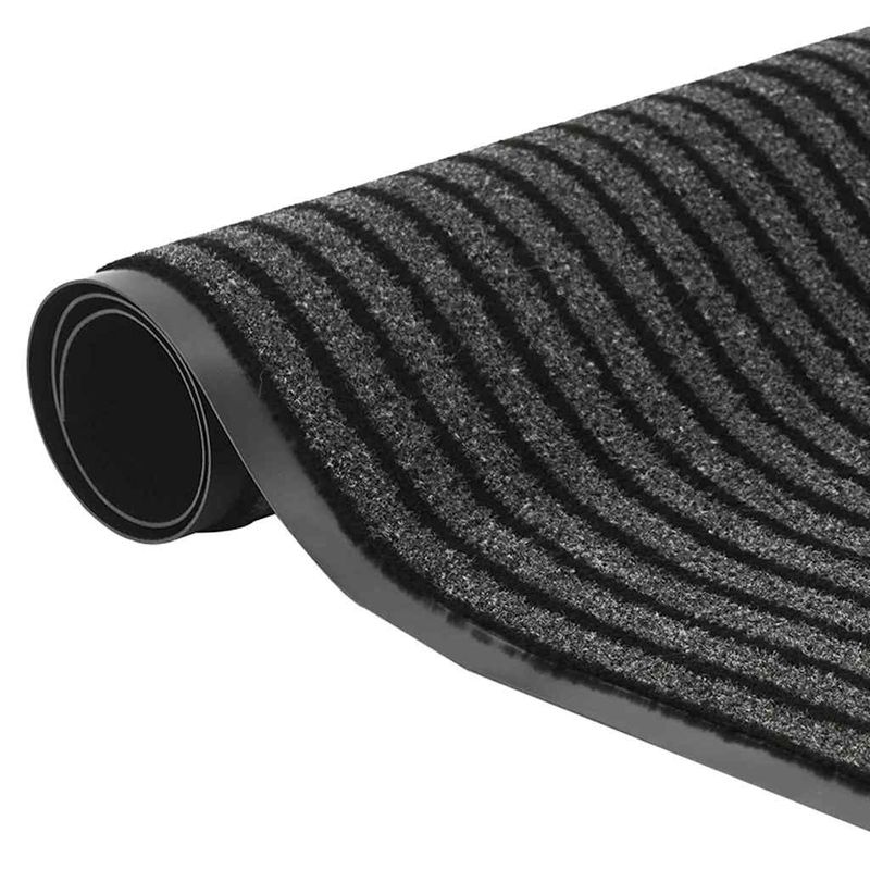 Casa si Gradina - Textile si covoare - Covoare - Covorase intrare - Covoras de intrare Negru si Gri 60 x 90 cm Polipropilena, PVC - Infinity.ro