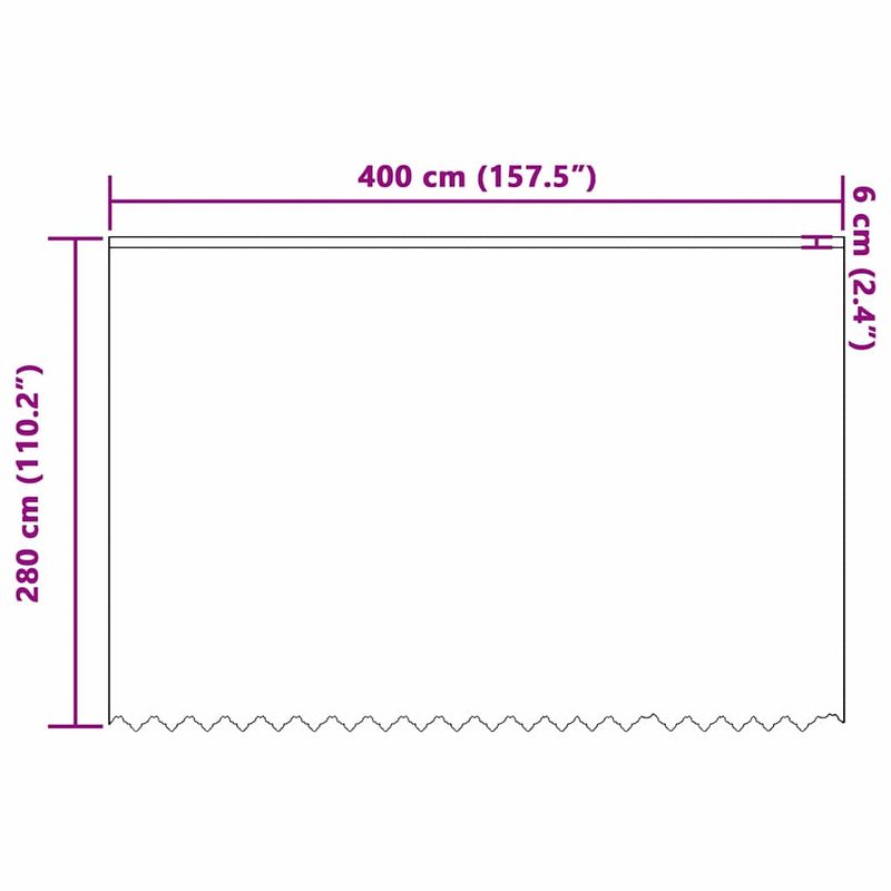 Casa si Gradina - Textile si covoare - Perdele si draperii - Perdele - Perdele cu perdele Alb 400 x 280 cm Poliester - Infinity.ro