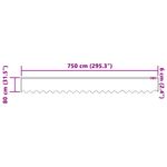 Casa si Gradina - Textile si covoare - Perdele si draperii - Perdele - Perdele cu perdele Altele Alb 750 x 80 cm Poliester - Infinity.ro