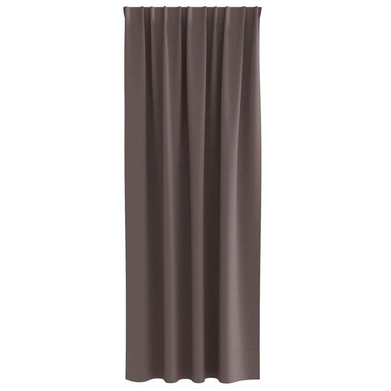 Casa si Gradina - Textile si covoare - Perdele si draperii - Perdele - Perdele cu perdele 2 pcs Maro inchis Poliester - Infinity.ro