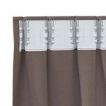 Casa si Gradina - Textile si covoare - Perdele si draperii - Perdele - Perdele cu perdele 2 pcs Maro inchis Poliester - Infinity.ro